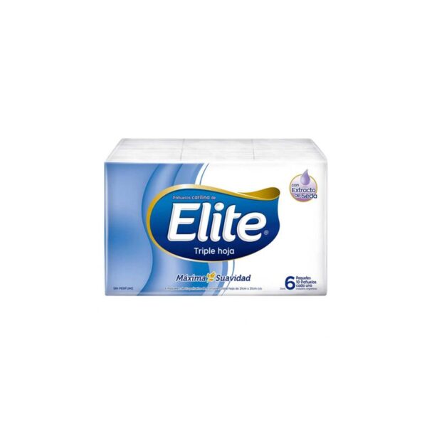 PAÑUELOS ELITE SOF TOUCH X6