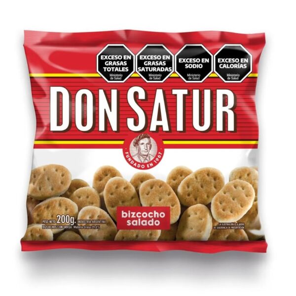 BIZCOCHOS DON SATUR SALADO 200 GRS