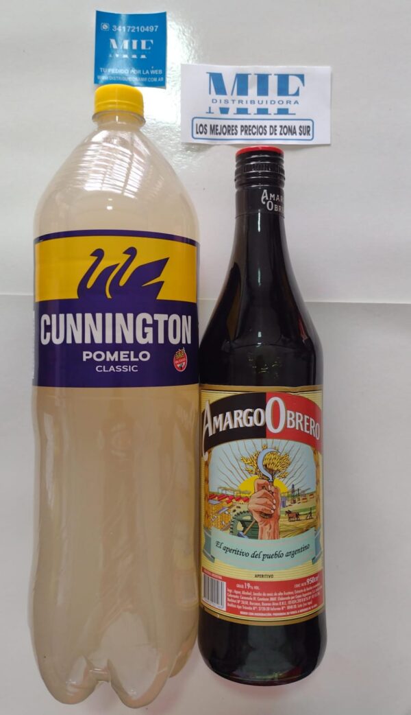 COMBO 6: AMARGO OBRERO + 1 CUNNINGTON POMELO 2.25L