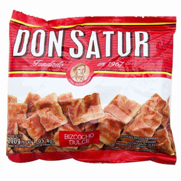 BIZCOCHOS DON SATUR DULCES 200 GRS - BULTO X 30