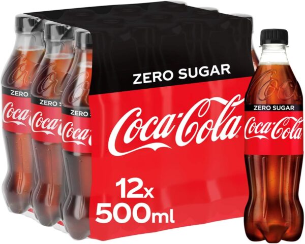 GASEOSA COCA COLA ZERO 500ML  - BULTO X 12