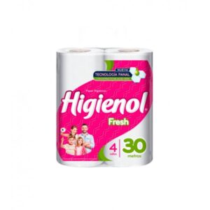 PAPEL HIGIENICO HIGIENOL FRESH 4X30 BULTO X 12