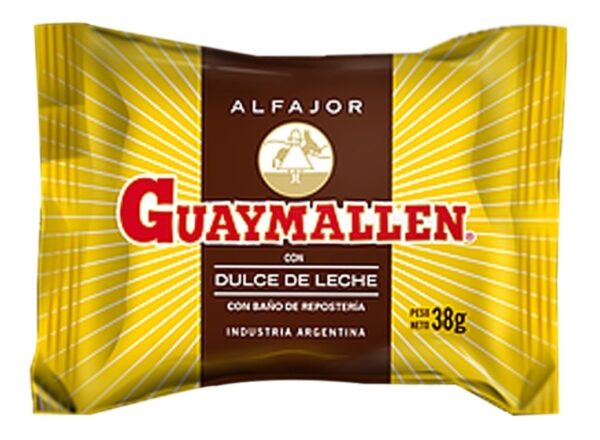 GUAYMALLEN ALFAJOR SIMPLE NEGRO 38G
