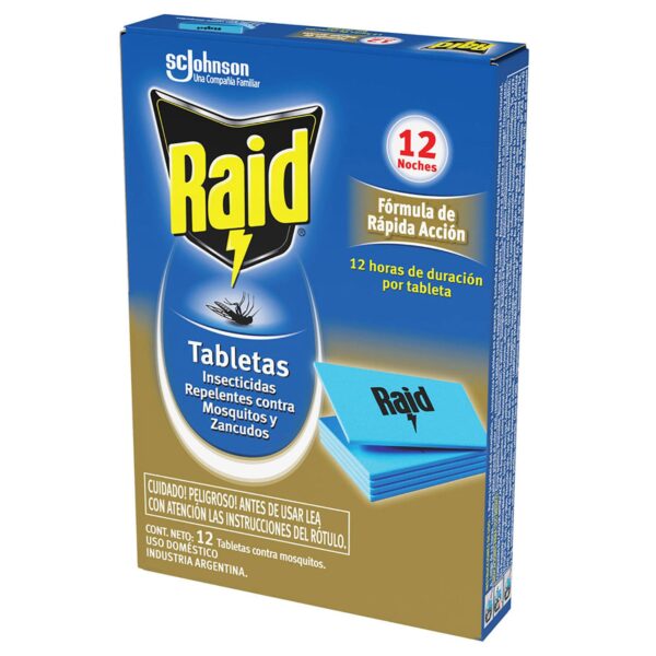 RAID TABLETAS RAID REP X 12 NOCHES - BULTO X 20