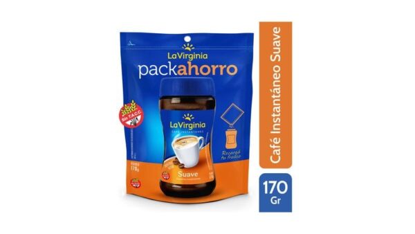 CAFE LA VIRGINIA SUAVE PACK AHORRO INST. 170GR BULTO X 10