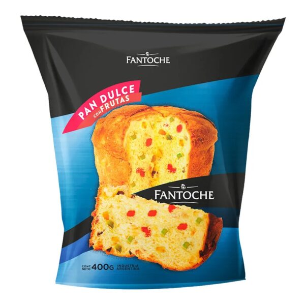 PAN DULCE FANTOCHE C/FRUTAS X 400G - BULTO X 8