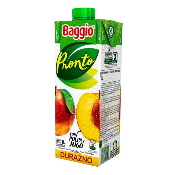 BAGGIO DURAZNO 1L - BULTO X 8