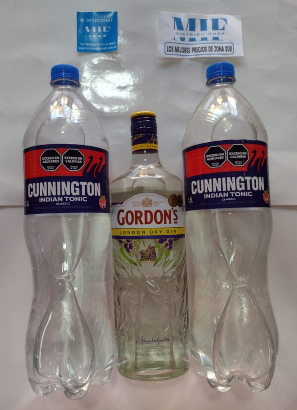 COMBO 7: GIN GORDON'S + 2 CUNNINGTON TONICA  1.5L