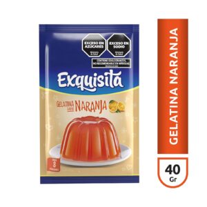 GELATINA EXQUISITA NARANJA X 40G  - BULTO X 15