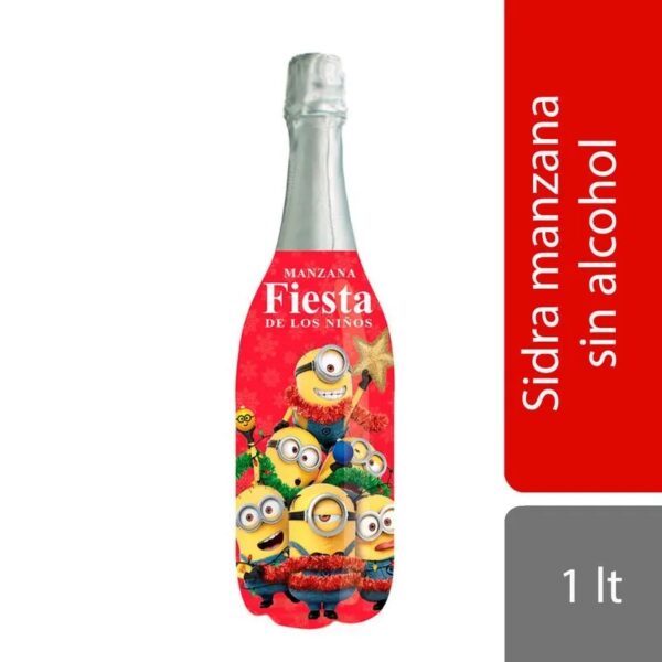 SIDRA FIESTA NIÑOS MANZANA FIZZ X 1L  - BULTO X 6
