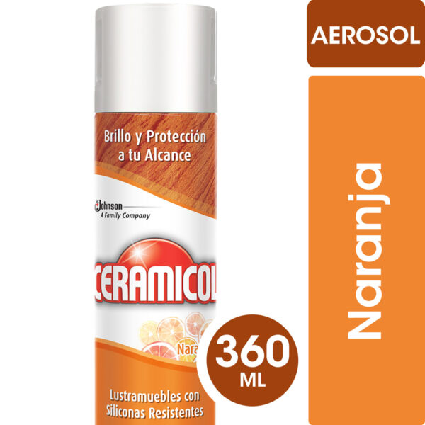 LUSTRA MUEBLES CERAMICOL NARANJA 360CM BULTO X 12