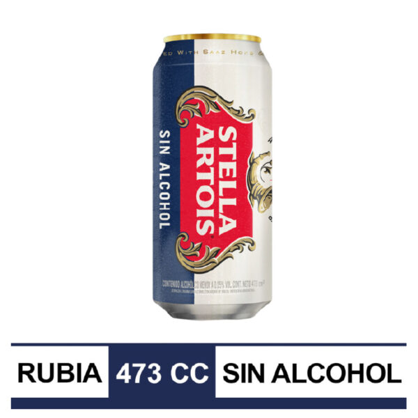 CERVEZA STELLA SIN ALCOHOL 473CC -  BULTO X 6