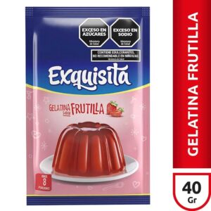 GELATINA EXQUISITA FRUTILLA  40G - BULTO X15