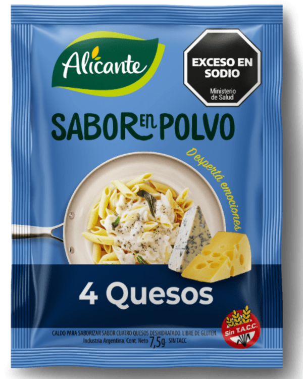SABOR EN POLVO ALICANTE 4 QUESOS 7,5G - BULTO X 12