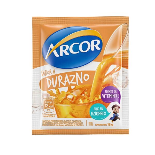 JUGO ARCOR DURAZNO 15G - BULTO X 18