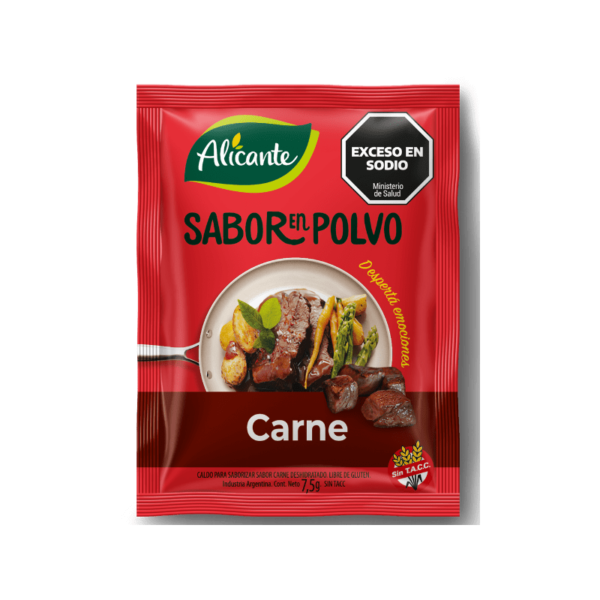SABOR EN POLVO ALICANTE CARNE 7,5G - BULTO X 12