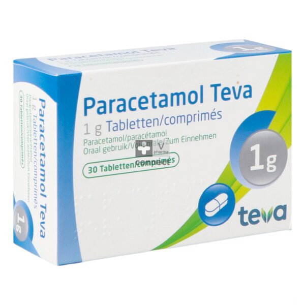PARACETAMOL TEVA 1000MG BULTO X 3