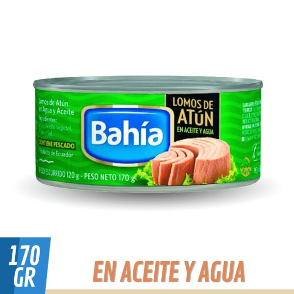 ATUN LOMO AL ACEITE BAHIA 120G - BULTO X 48