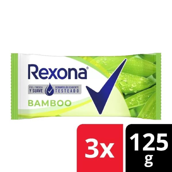 REXONA JABON BAMBOO 125G X 3
