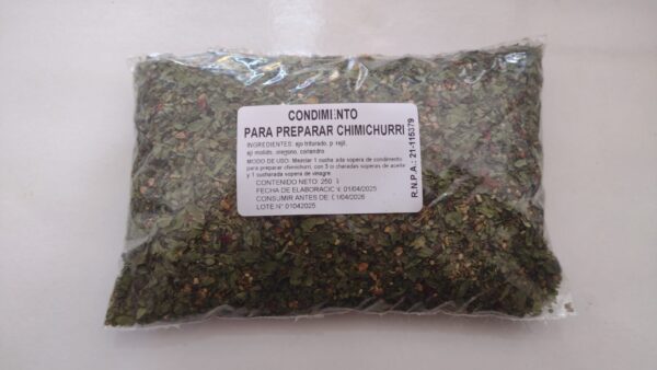MEZCLA PARA CHIMICHURRI TRICON 250GR