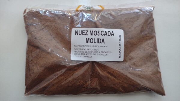 NUEZ MOSCADA MOLIDA TRICON 250G