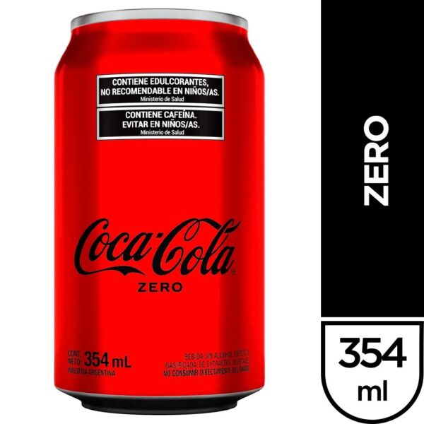 GASEOSA COCA COLA LATA ZERO 354CC BULTO X 6