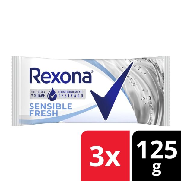 REXONA JABON SENSIBLE 125G X 3