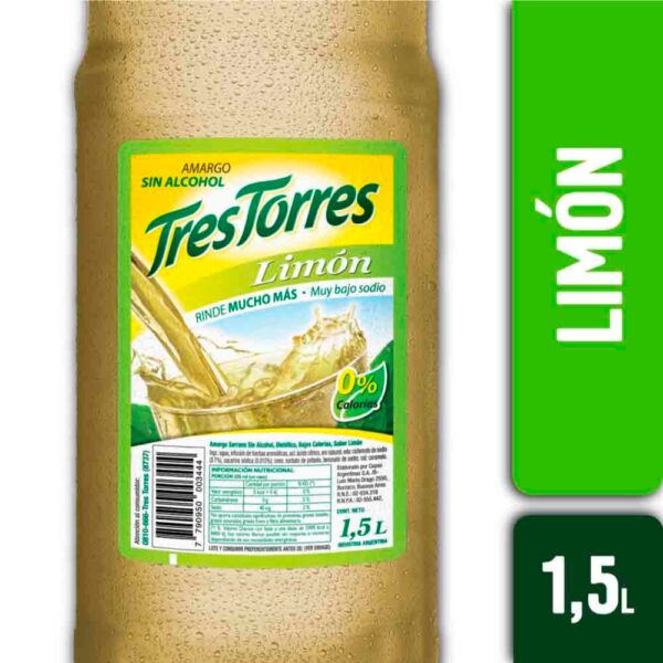 AMARGO LIMON TRES TORRES 1.5L - BULTO X 6