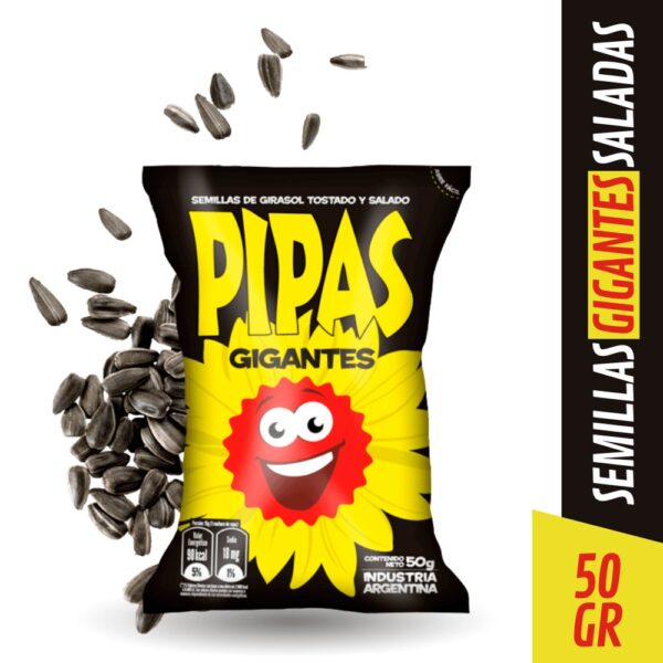 SEMILLITAS PIPAS GIGANTES 50G - BULTO X 12