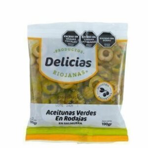 ACEITUNAS VERDES FILETEADAS DELICIAS RIOJANAS X 100G