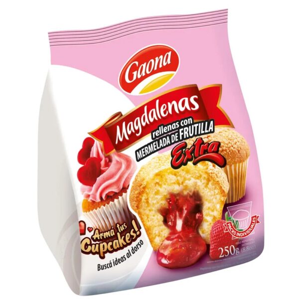 GAONA MAGDALENA VAINILLA RELL C/FRUTI 215G - BULTO X 10