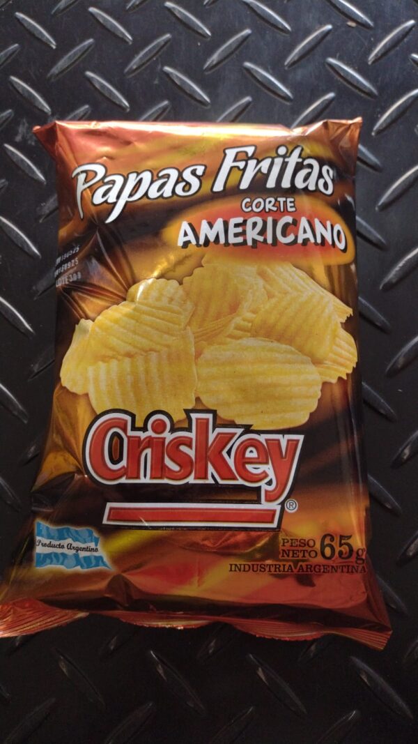 PAPAS FRITAS ACANALADAS CRISKEY X 65 G.