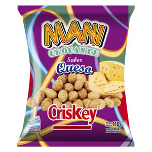MANI SABORIZADO QUESO CRISKEY X 110 G.