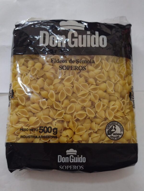 FIDEOS DON GUIDO CARACOLITO 500G - BULTO X 20