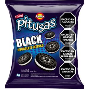 MINI PITUSAS BLACK 160G  - BULTO X 30