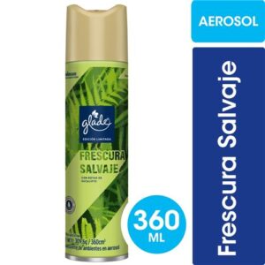 DEO DE AMBIENTE FRESCURA SALVAJE GLADE 360ML - BULTO X 6