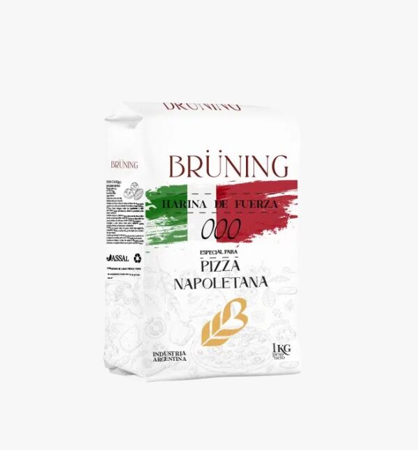 HARINA PIZZA NAPOLITANA BRUNING 1 KG - BULTO X 10