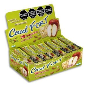 BARRITA DE CEREAL FELFORT MANZANA Y ALMENDRAS 22G- BULTO X 24