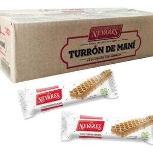 TURRON DE MANI NEVARES 25 G - BULTO X 50
