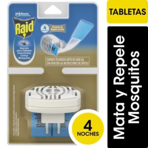 APARATO PARA PASTILLAS MOSQUITOS RAID