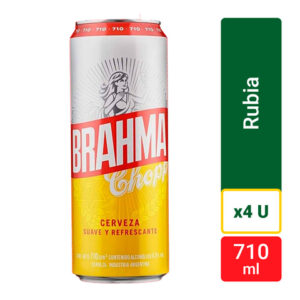 CERVEZA BRAHMA 710 ML- BULTO X 4
