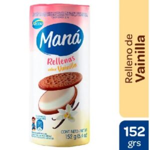 GALLETITAS MANA RELL. CHOCO/VAINI 152G