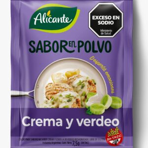 SABOR EN POLVO ALICANTE CREMA Y VERDEO 7,5G - BULTO X 12