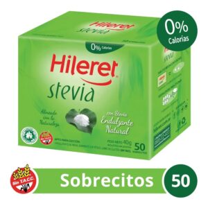 ENDULZANTE HILERET STEVIA X 50 SOBRES-BULTO X 8