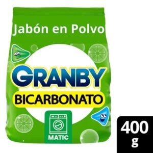 JABON EN POLVO GRANBY BICARBONATO 400G - BULTO X 24