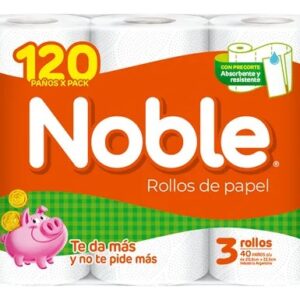 ROLLO DE COCINA NOBLE X 120 PAÑOS - BULTO X 10