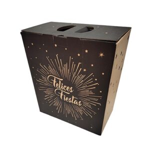 CAJA NAVIDEÑA NEGRA ECO