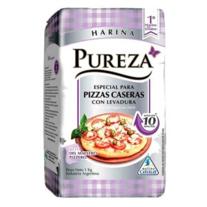 HARINA PUREZA C/LEVADURA PIZZA CASERA 1 KG - BULTO X 10