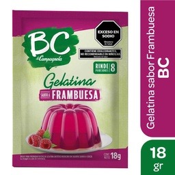 GELATINA BC FRAMBUESA 18 G
