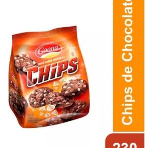 GAONA CHIPS CHOCO 230G BULTO X 18
